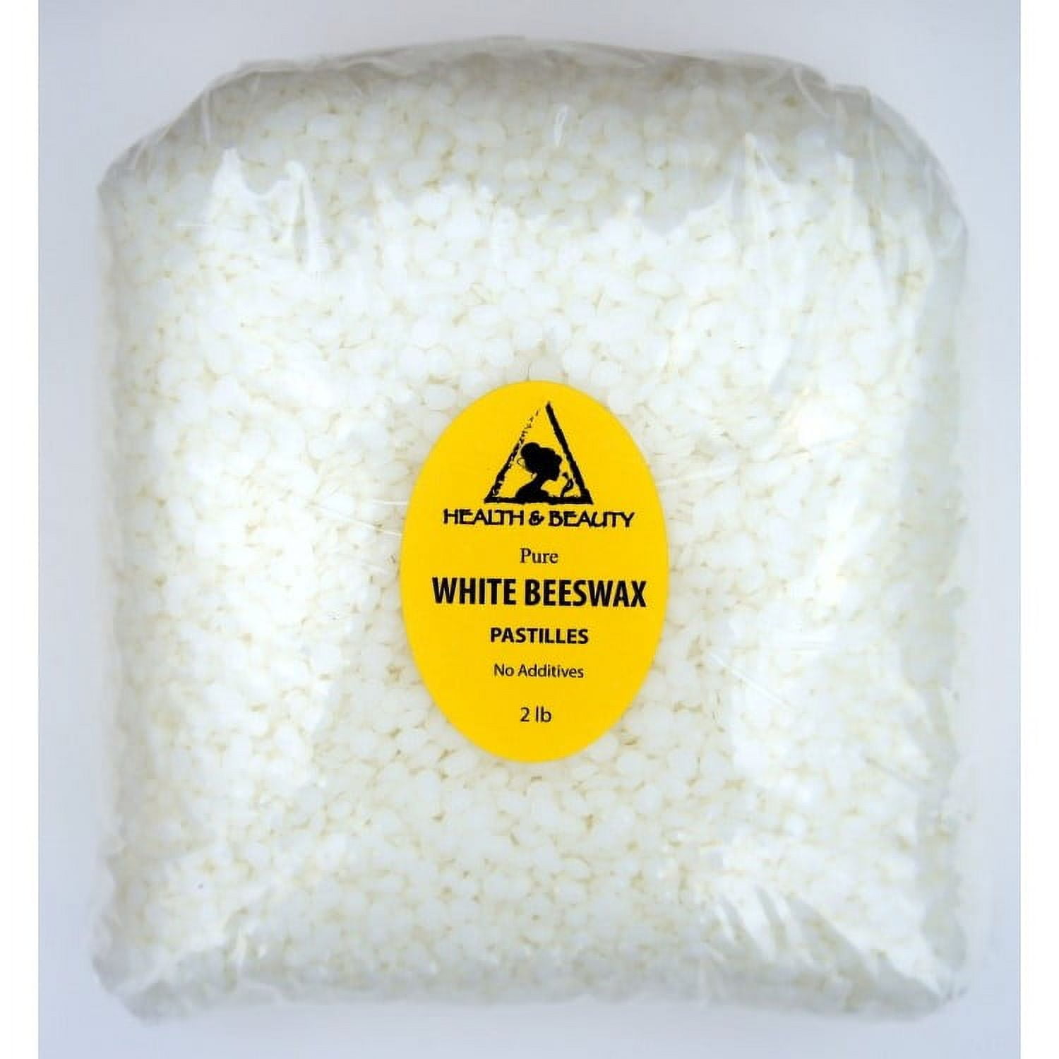 WHITE BEESWAX BEES WAX ORGANIC PASTILLES BEARDS PREMIUM 100% PURE 32 OZ, 2 LB