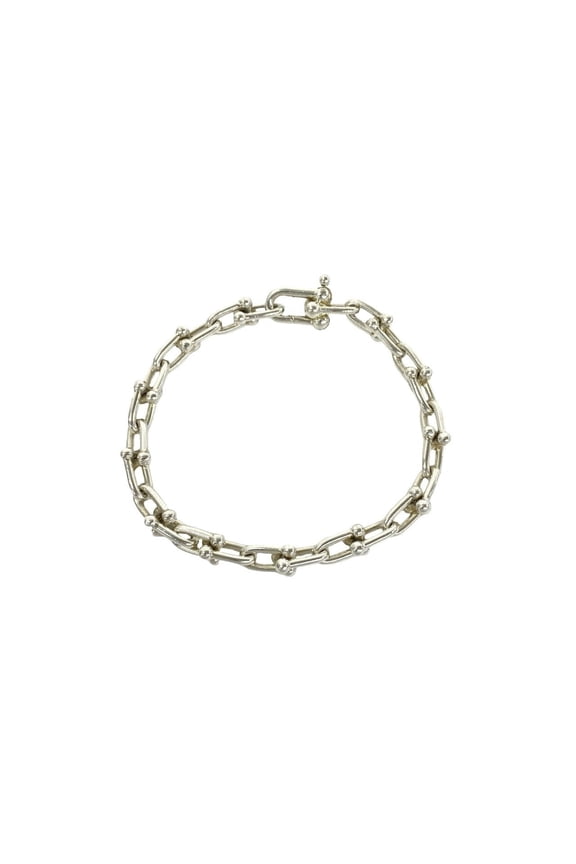 Pre-Owned TIFFANY&Co. Tiffany HardWear Small Link Bracelet, Sterling Silver 925 Chain Bangle...