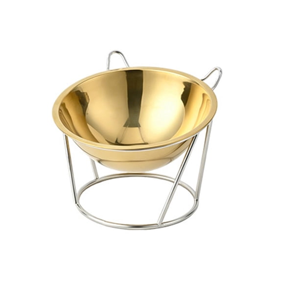 Stainless Steel Raised Feeding Bowl for Cats and Small Dogs, Curved Slow Eating Design, 450 ml Water Server