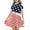 #A10-Watermelon Red, variant on Abcomgle Girls Cold Shoulder Summer Dress Kids Red White and Blue Firework Printed 4th Of July Dresses Casual A-Line Cold Shoulder Midi Dress Cute Beach Independence Day Skirt 7-8 Years