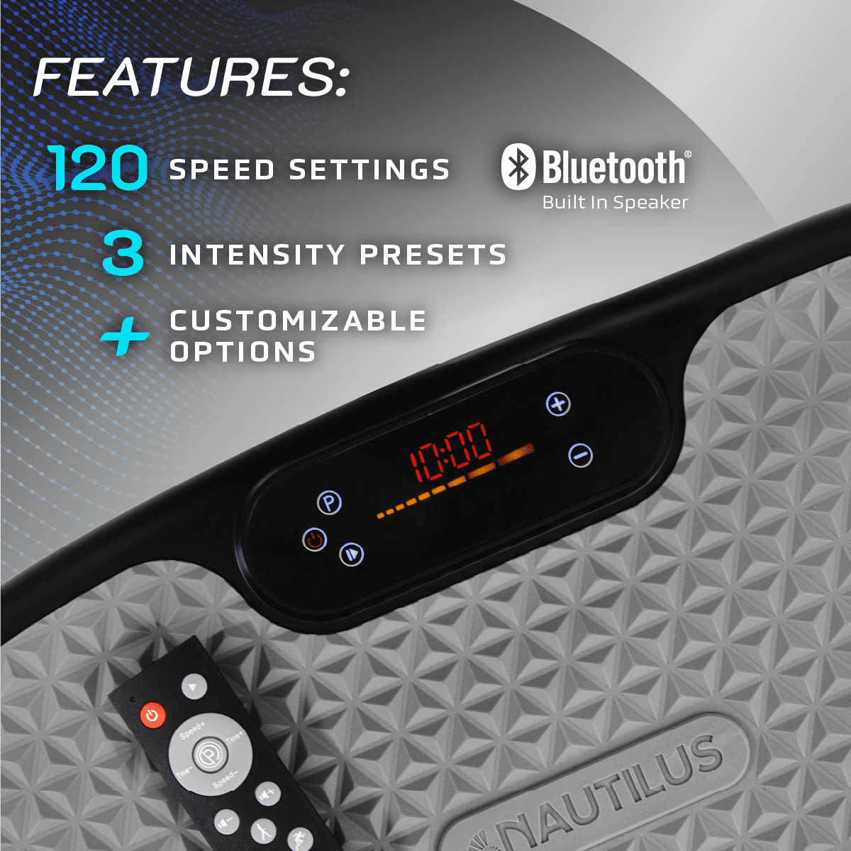 Nautilus Vibratone Pro Vibration Plate Full Body Fitness and Exercise Platform - Muscle Strength, Circulation