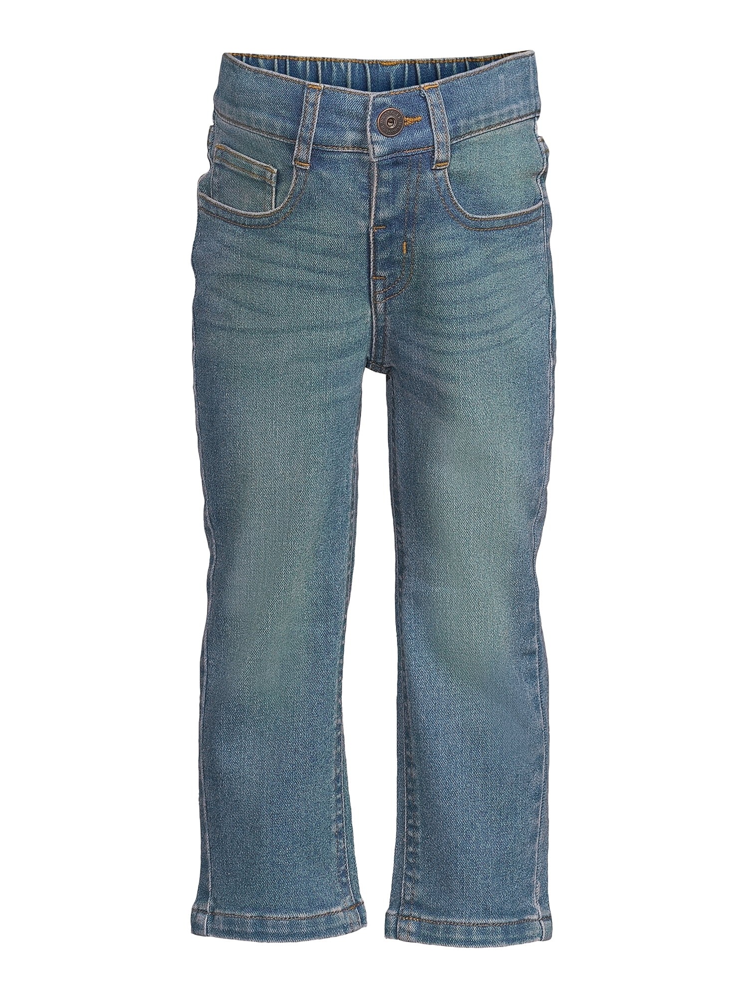 Wrangler Toddler Boy Pull-On Straight Leg Jeans, Sizes 12M-5T