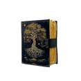 thumbnail image 5 of Tree of Life Leather Journal – 5x7 Inch Handmade Paper Diary, 200 Pages, Vintage Lock, Eco-Friendly Writing Notebook, Artistic Gift for Festivals & Special Occasions, 5 of 6