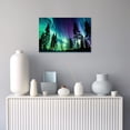 thumbnail image 3 of ZHONGYUTONG Aurora Canvas Wall Art Borealis Snow Mountain Picture Print Northern Lights Lake Forest Painting for Bedroom Decor Framed (12.00" x 18.00"), 3 of 5