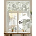 thumbnail image 7 of Rod Pocket Window Valances Sage Green Ocean Starfish Shell Coral Short Kitchen Curtains Marine Life Window Treatment Drapes for Bedroom Bathroom Living Room 54x18In,1 Panel, 7 of 7