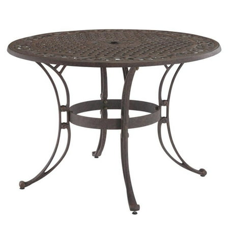 Home Styles Biscayne 48" Round Outdoor Dining Table, Multiple Finishes