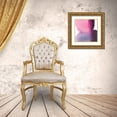 thumbnail image 3 of Rhue, Piper 15x15 Gold Ornate Wood Framed with Double Matting Museum Art Print Titled - Swish of Magenta II, 3 of 4