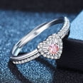 thumbnail image 3 of OUSITAID Adjustable  Opening Pink Heart-shaped Jewelry Ring Ring Rings Valentine‘s Day Gift, 3 of 6