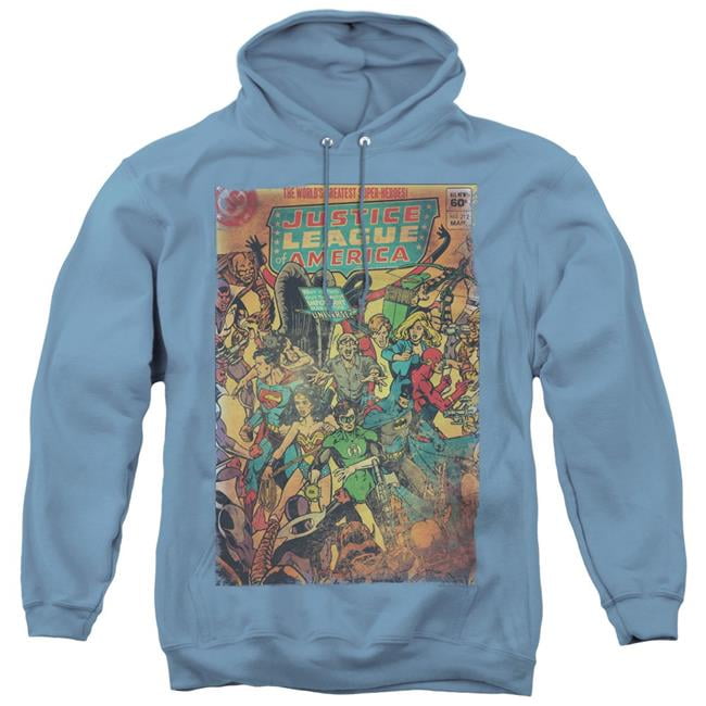 Trevco JLA-Star League Adult Pull-Over Hoodie44; Black Large