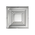 thumbnail image 1 of Fasade Easy Installation Portrait Brushed Aluminum Glue Up Ceiling Tile/ Ceiling Panel (12" X 12" Sample), 1 of 1