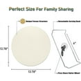 thumbnail image 4 of 13-Inch Round Pizza Stones Set for Grill and Oven - Cordierite Baking Stones with Serving Rack & Cutter, Durable Cooking Stone Pan for Bread_Special Gift 1755, 4 of 5