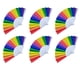 thumbnail image 3 of Abanico Mano Arcoíris 6 Uds. Del Orgullo Gay para Fanáticos LGBT (estilo 2), 3 of 4