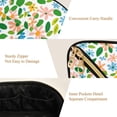 thumbnail image 5 of FORMRS Makeup Bag Travel Cosmetic Organizer for Women Fold Flat Zipper Pouch with Handle, Retro Blue Floral, 5 of 8