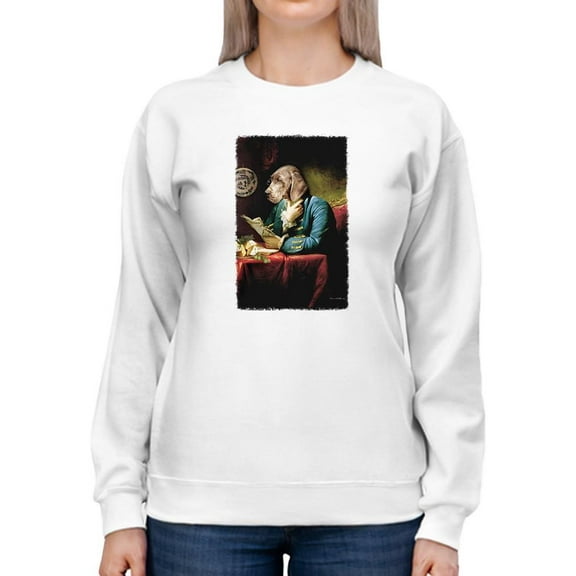 Pastell The Library Sweatshirt Womens -Charlotte Bird Designs, Female Casual Fit