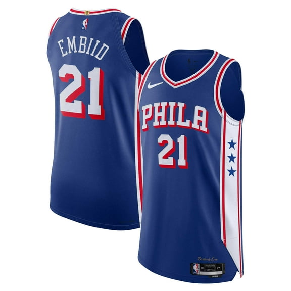 Men's Nike Joel Embiid Royal Philadelphia 76ers Authentic Jersey - Icon Edition