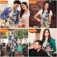 thumbnail image 4 of Golden Retriever and Pioneer Flower Apron-Garden Aprons for Women with Pockets-Cotton Linen Waterproof Kitchen Cooking Gardening Aprons Adjustable for Kitchen,Cooking,BBQ and Salon 33x27 Inch, 4 of 7