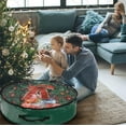 thumbnail image 1 of Fiudx Almacenamiento para Coronas Navideñas, Bolsas Resistentes a Desgarros, Diseño de Ventana Transparente para Una Fácil Visualización, Perfecto para Coronas de 24 Pulgadas, Organización de Decorac, 1 of 6