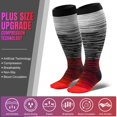 thumbnail image 4 of 3 Pairs Plus Size Copper Compression Socks for Women & Men Circulation 20-30 mmHg - Better Blood Flow, Swelling , Best Support for Medical, Running, Nursing, 4 of 7