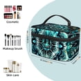 thumbnail image 2 of ERJLKXP Retro Blue Mandala Flower Makeup Bags Travel Cosmetic Bag Case, Large Capacity Organizer and Storage, Portable Pouch Toiletry bag for Women & Girls, 2 of 7