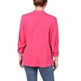 thumbnail image 3 of NY Collection Womens Petites Three Quarter Sleeve Office Wear One-Button Blazer, 3 of 4