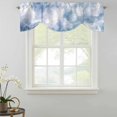 thumbnail image 5 of Tie Up Valance for Windows Blue Sky Cloud Curtains Valances Rod Pocket Valance Window Treatments Gradient Color Balloon Curtains for Kitchen Living Room Bedroom Bathroom Decor 54x18 Inch, 5 of 9