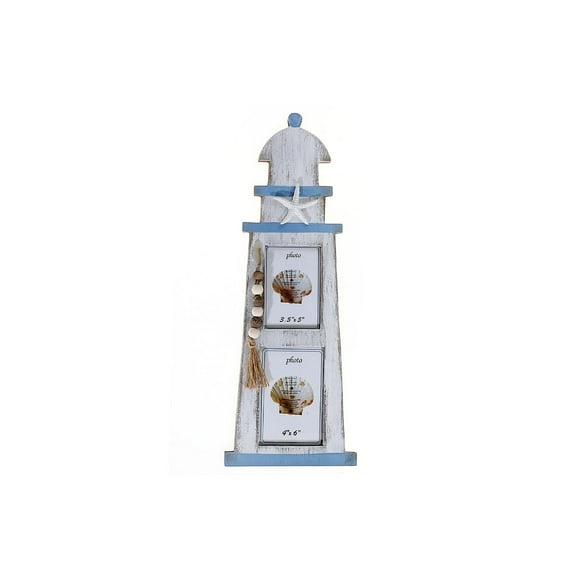 IH Casa Decor Lighthouse With Beaded Garland Photo Frame