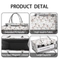 thumbnail image 4 of Large Capacity Tote Bag,White Forest Pattern Handbag Fashion Luxury Tote Bag,15.7"x13"x 5.1" Inches,Laptop Compatible, 4 of 6