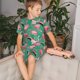 thumbnail image 4 of Balery Tropical Flamingo Conjunto de Pijama Infantil de Manga Corta con Estampado – Ropa de Dormir de Algodón Suave-Small, 4 of 6