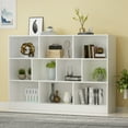 thumbnail image 4 of KULAGAGA 10-Cube Storage Shelf, Multipurpose Cubby Shelving Unit Display Storage Bookcase Bookshelf, Storage Cubes Organizer Cabinet for Home Office Living Room Bedroom, White(L 55.1in), 4 of 7
