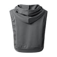 thumbnail image 6 of SONXAHE Cropped Cut Sleeveless Hoodie for Women Slim Fit Street Daily Tank Pullover, 6 of 7