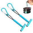 thumbnail image 2 of 2Pcs Fly Fishing Tippet Spool Holder T-Shape Aluminum Alloy Fishing Reel Rack, 2 of 5