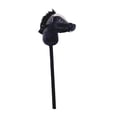 thumbnail image 4 of Caballo de palo con pértiga, juguete interactivo portátil para montar, ideal para Halloween. negro, 4 of 9