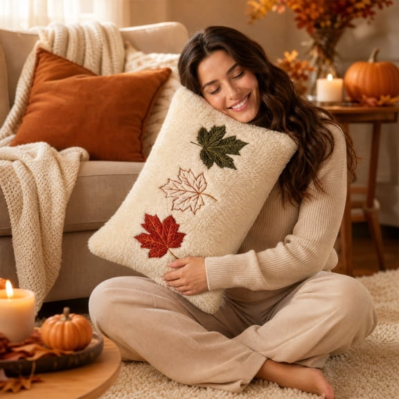 Fall Pillow Covers 20x12 Inch Pumpkin Fall Decor Thanksgiving Throw Pillow Covers Fall Decorations for Home Farmhouse Decor Autumn Pillowcases Cushion Case for Couch Sofa Bed Livingroom
