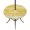 Mustard, Lemon, Honey, Bright White, variant on Round Outdoor Tablecloth with Umbrella Hole and Zipper, Vintage Blush Pink Tablecloth with Elastic Waterproof, Farmhouse Florals Leaf Coastal Home Patio Table Covers for 45" - 54" Picnic Pool Tables