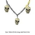 thumbnail image 4 of Wosthever Colgante de calavera de Halloween, suministros de fiesta interesantes multiusos, diseño de escena DIY, decoración colgante de esqueleto, Kits de decoración para fiestas Wosthever HA068758-00, 4 of 6