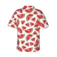 thumbnail image 3 of Haiem Hand Drawn Watermelon Printed Hawaiian Shirt for Men - Men’s Casual Beach Summer Shirts - Stretch Fabric with Modern Fit-X-Large, 3 of 9