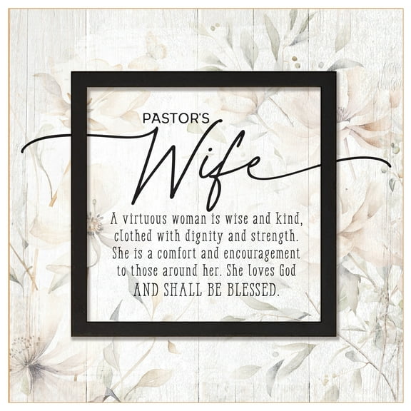 DEXSA Pastor's Wife Wood Plaque - 6" x 6 1/8"
