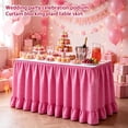 thumbnail image 6 of Gingham Desk Skirt, Teacher Desk Skirt, 72.05 x 29.92 in Ruffled Checkered Table Skirt with Hook-and-Loop Fasteners for Classroom, Wedding, Party & Display Table, 1 Pc, 6 of 6