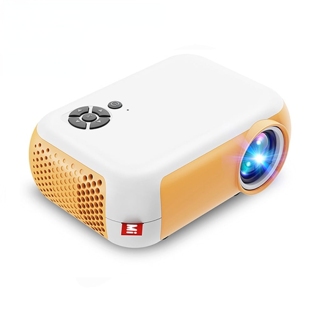 Black Home HD 1080P Mini Portable Projector with Silent Cooling. Hakeeta Miniature Portable Projector