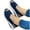 Navy, variant on Bkhluea Sandals for Women Dressy Summer Casual Open Toe Sandals Ankle Strap Open Toe Espadrilles Wedge Sandals