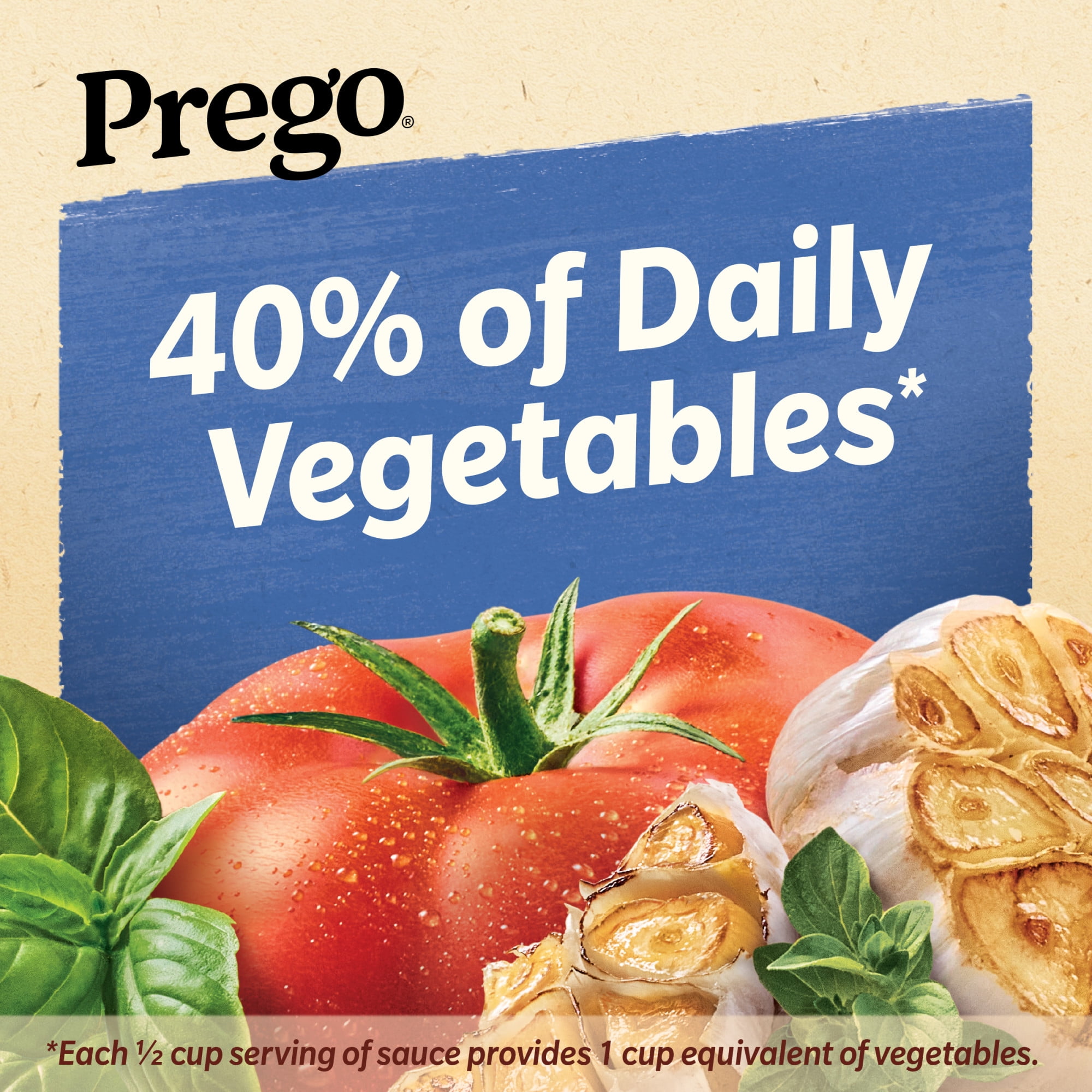 (2 pack) Prego Chunky Roasted Garlic and Herb Pasta Sauce, 23.75 oz Jar