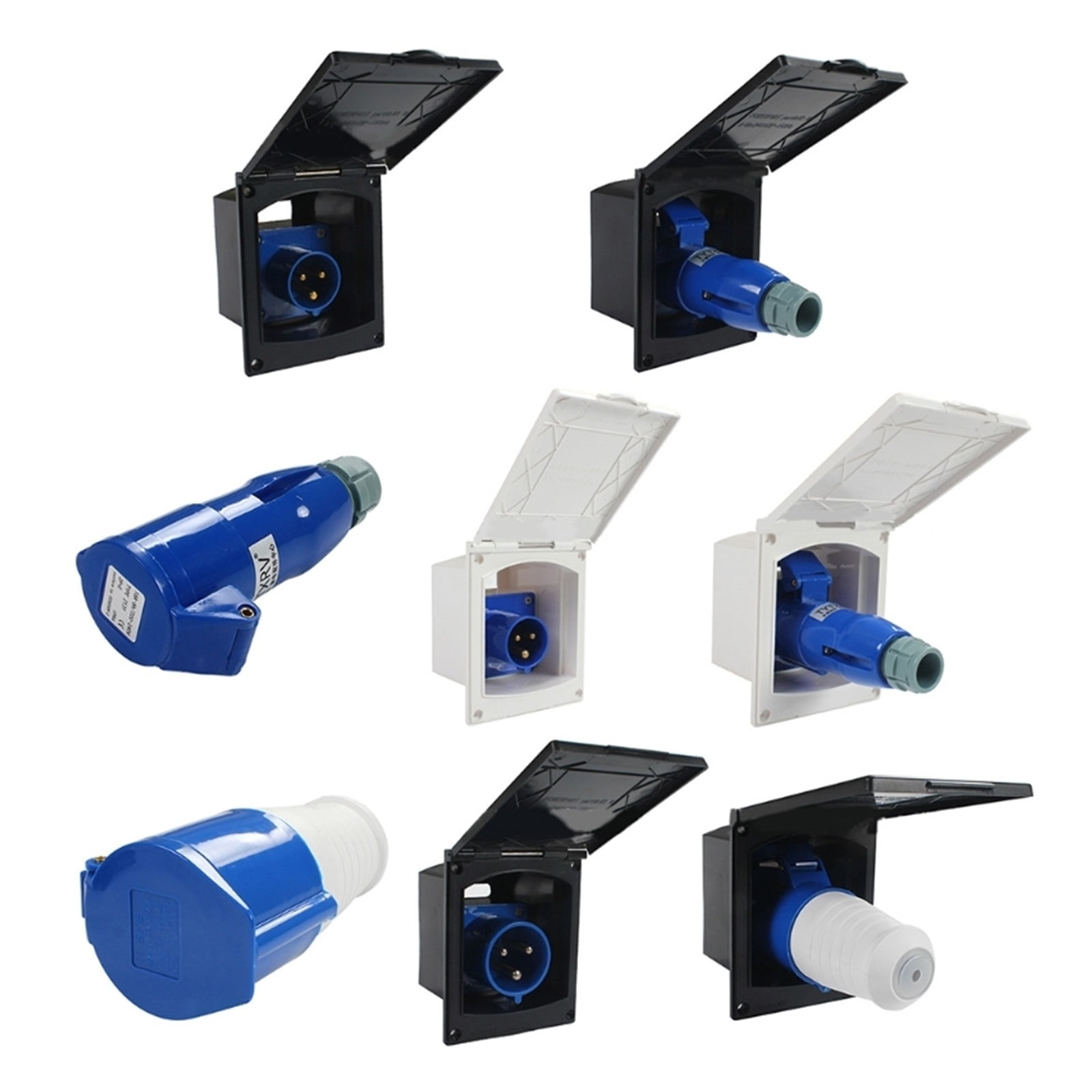 16/32A External Flush Hook Up Power Outlet Motorhome Trailer Flush Inlet Socket Automotive Accessories ,Rv Camper Accessories