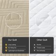 thumbnail image 6 of Davulos Khaki Quilt Bedding Set,Lightweight Bedspreads Reversible Microfiber Soft Modern Geometric Coverlet Set for All Seasons(1 Quilt and 1 Pillow Sham), 6 of 10