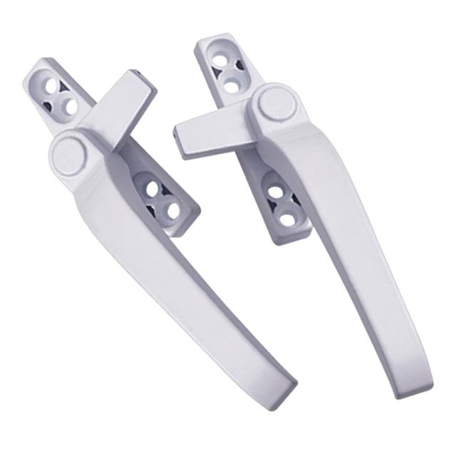jifeng 2 Pcs Poignée de Fenêtre en Alliage d'Aluminium avec Serrures, Poignée Verrouillable Universelle avec Clé