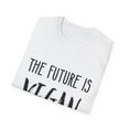 thumbnail image 4 of The Future Is VEgan Avocado | Fruit | Trendy | Vegan Clothing | Vegetarian Unisex Softstyle T-Shirt, 4 of 4