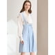 thumbnail image 2 of INSPIRE CHIC Vestido General De Cintura Elástica Con Tirantes Y Tirantes Para Mujer Azul claro M, 2 of 6