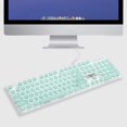 thumbnail image 1 of V8 Round Gaming Keyboard Mouse con retroiluminación, 26 teclas sin punzón , Verde Hugo teclado para juegos, 1 of 10
