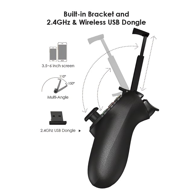 GameSir T1s Gaming Controller 2.4G Gamepad inalámbrico para DJI Tello Drone Android iOS Smartphone T Romacci Controlador de juegos