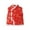 Red, variant on Toddler Kids Fleece Vest Coat Chinese Calendar New Year Sleeveless Traditional Tang Suit Baby Fit Flare Cozy Coat