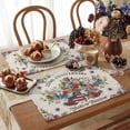 thumbnail image 2 of Stegali 250th Anniversary Patriotic Linen Placemats, 12x18 Inch Table mats Set of 4, 2 of 7